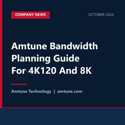 Amtune Bandwidth Planning Guide For 4K120 And 8K