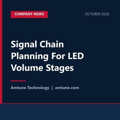 Signal Chain Planning For LED Volume Stages