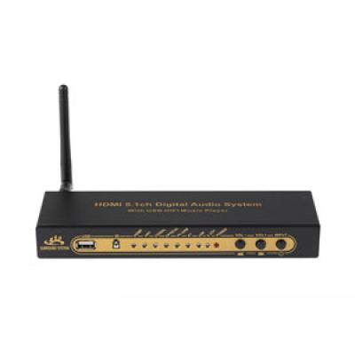 ZY-DTS8HD Decoder Audio 7.1 Canali Con HDMI 1.4 – 4 Ingressi, Uscita Ottica E Coassiale, Alimentatore Incluso, Supporto 3D E Blu-ray