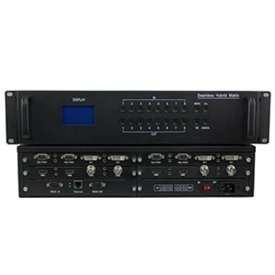 8x4 HDMI DVI SDI HDBaseT Fiber Hybrid Seamless Matrix switch